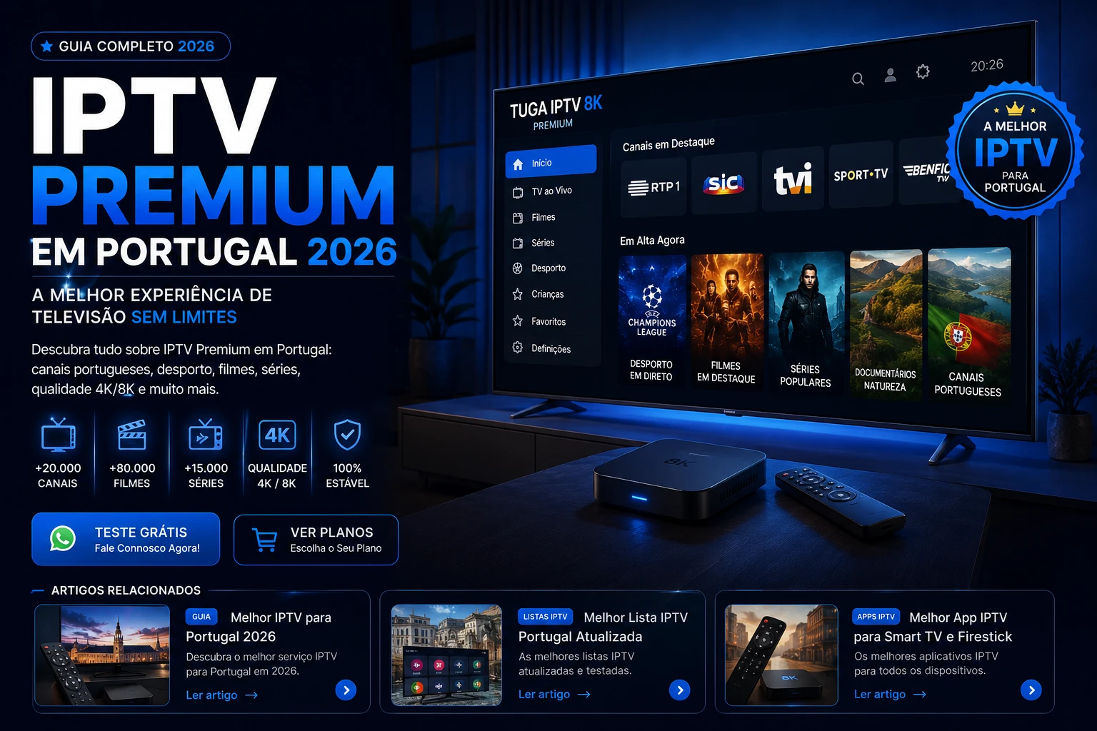 IPTV Premium Portugal 2026